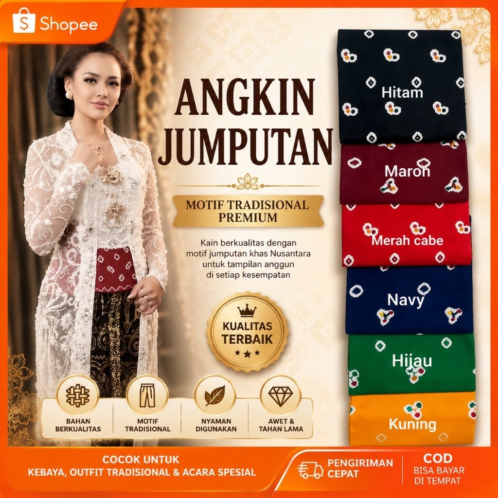 angkin motif jumputan instan / angkin kebaya / angkin instan kebaya / angkin instan tali
