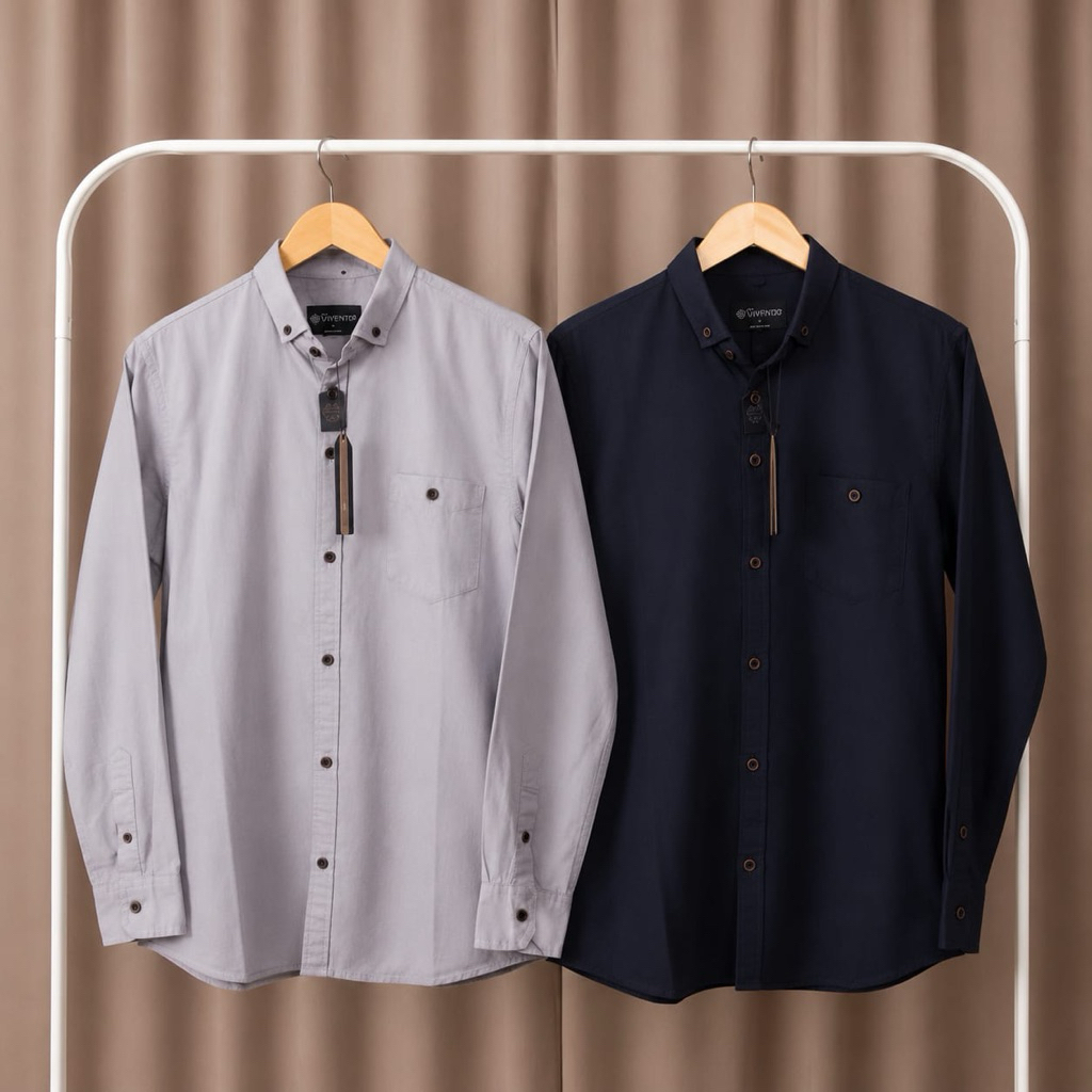 Kemeja Pria Polos Brill Eighty Eight (88)