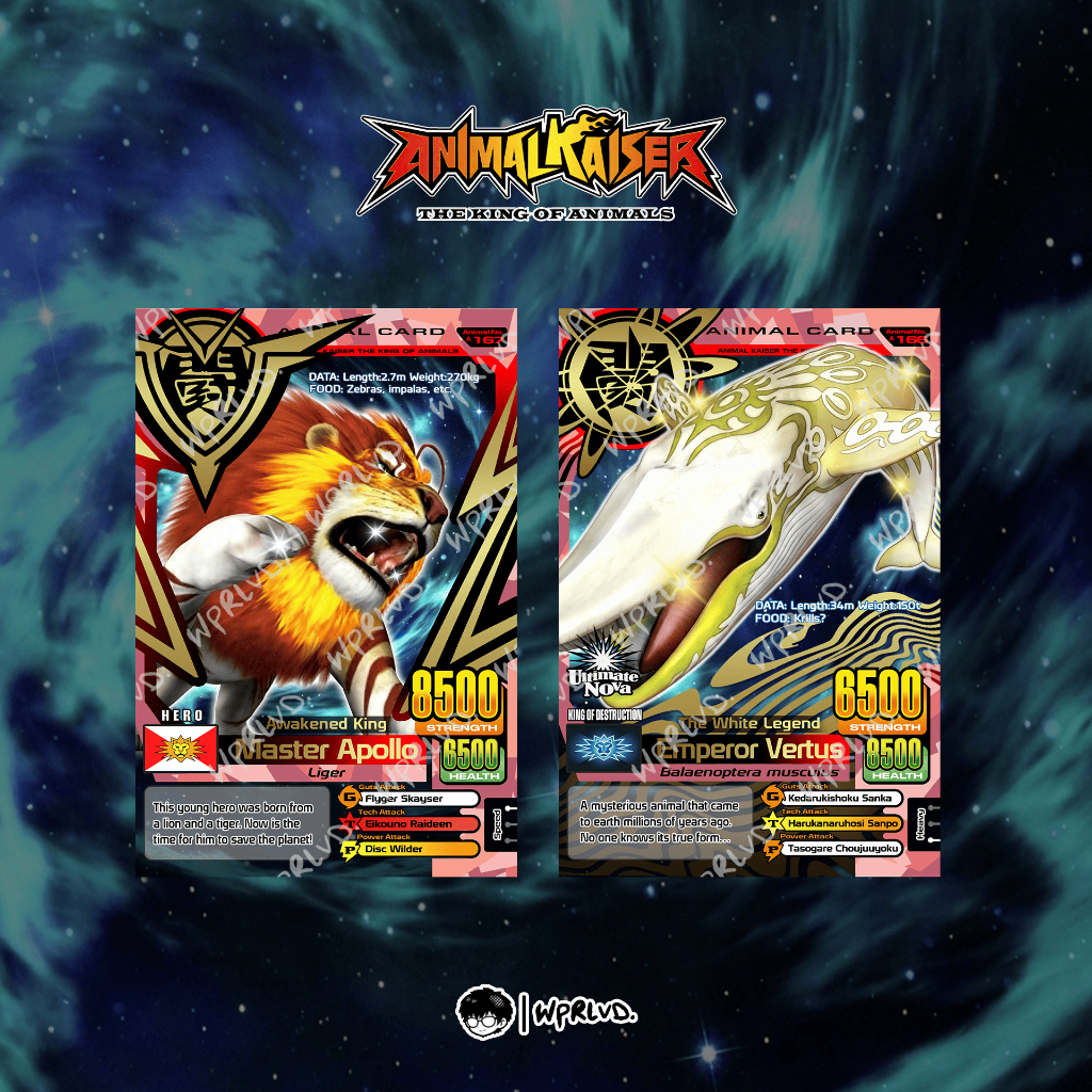 Animal Kaiser - Master Apollo & Emperor Vertus (Fanmade Foil Card)