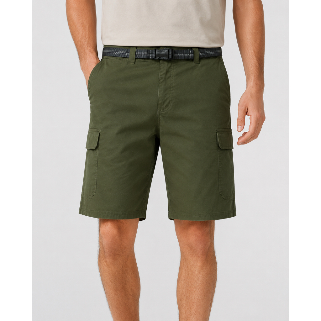 Orvis Men's Nylon Belted Cargo Shorts Olive Night Original