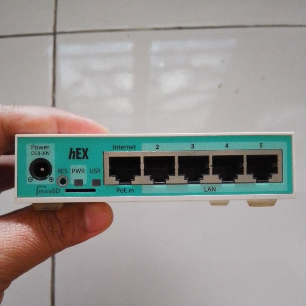 Mikrotik RB750GR3 Bekas Like New Fullset Dus
