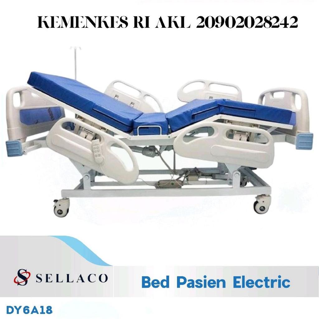SELLA Hospital Bed Pasien Electric 3 Crank DY6A18 Ranjang Pasien Elektrik Bed Medis Rumah Sakit Home