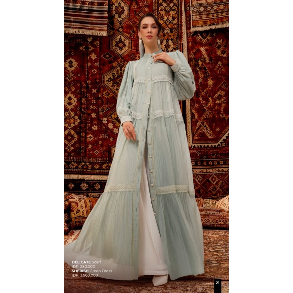 Ivan Gunawan Prive - Sherish Green Dress Gamis By Ivan Gunawan