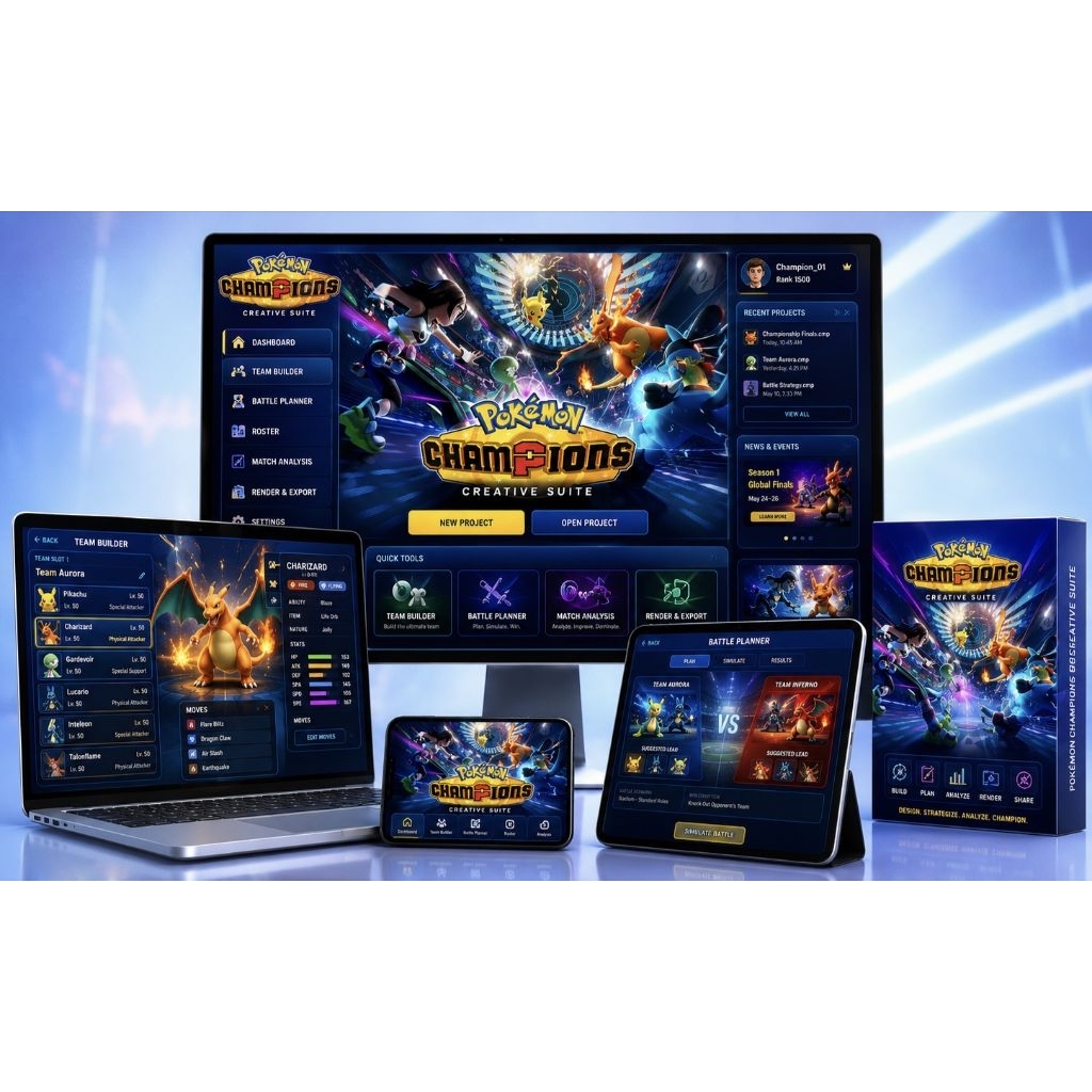 Software Pokemon Champions VP Victory Points Creative Suite