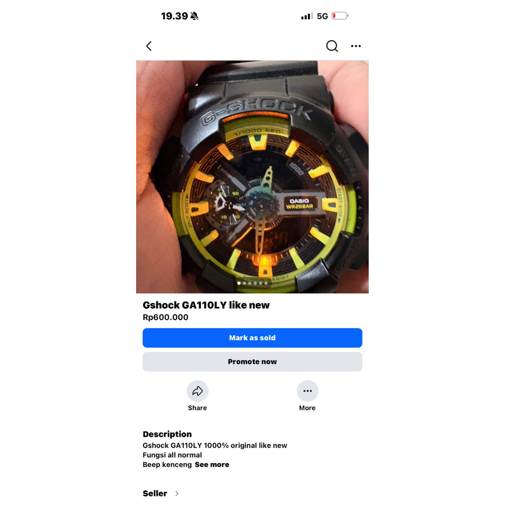 Gshock ga 110ly