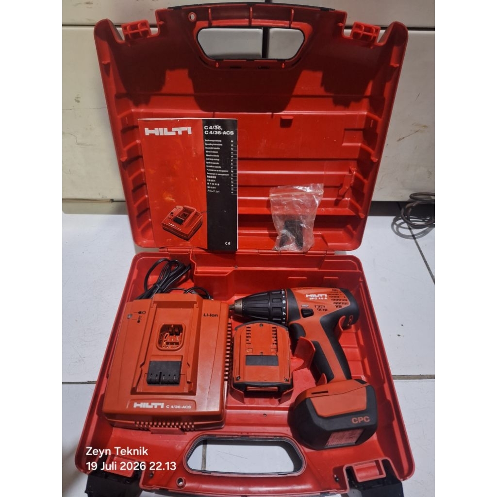 Mesin Bor Cordless Drill/Driver 14,4volt HILTI SFC 14-A