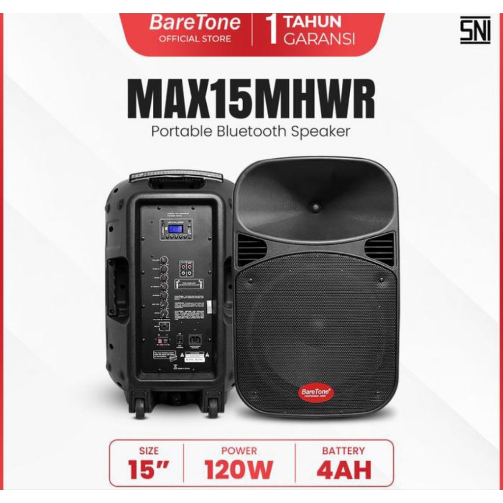 SPEAKER PORTABEL BARETON MAX 15MHWR