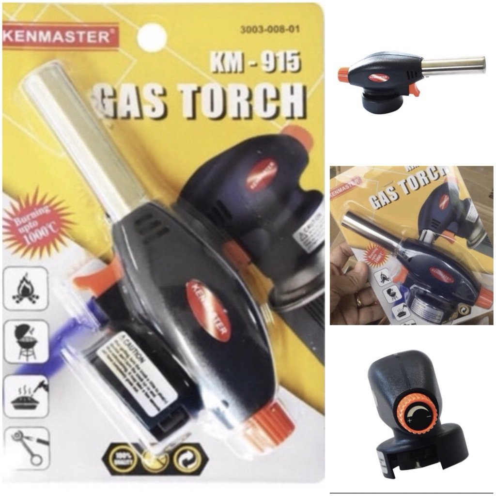 KM-915 kenmaster HITAM LPG BLOW TORCH kepala gas portable torch gas torch blow torch pemantik gas ke