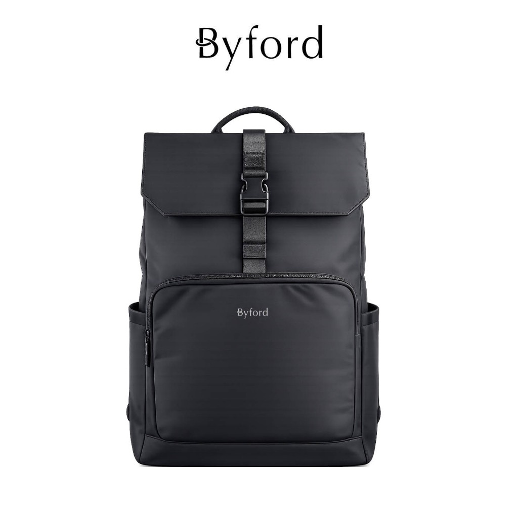 Byford Backpack Tas Ransel Tas Kerja Tas Laptop Pria Tas Hitam 2212820201BLAx