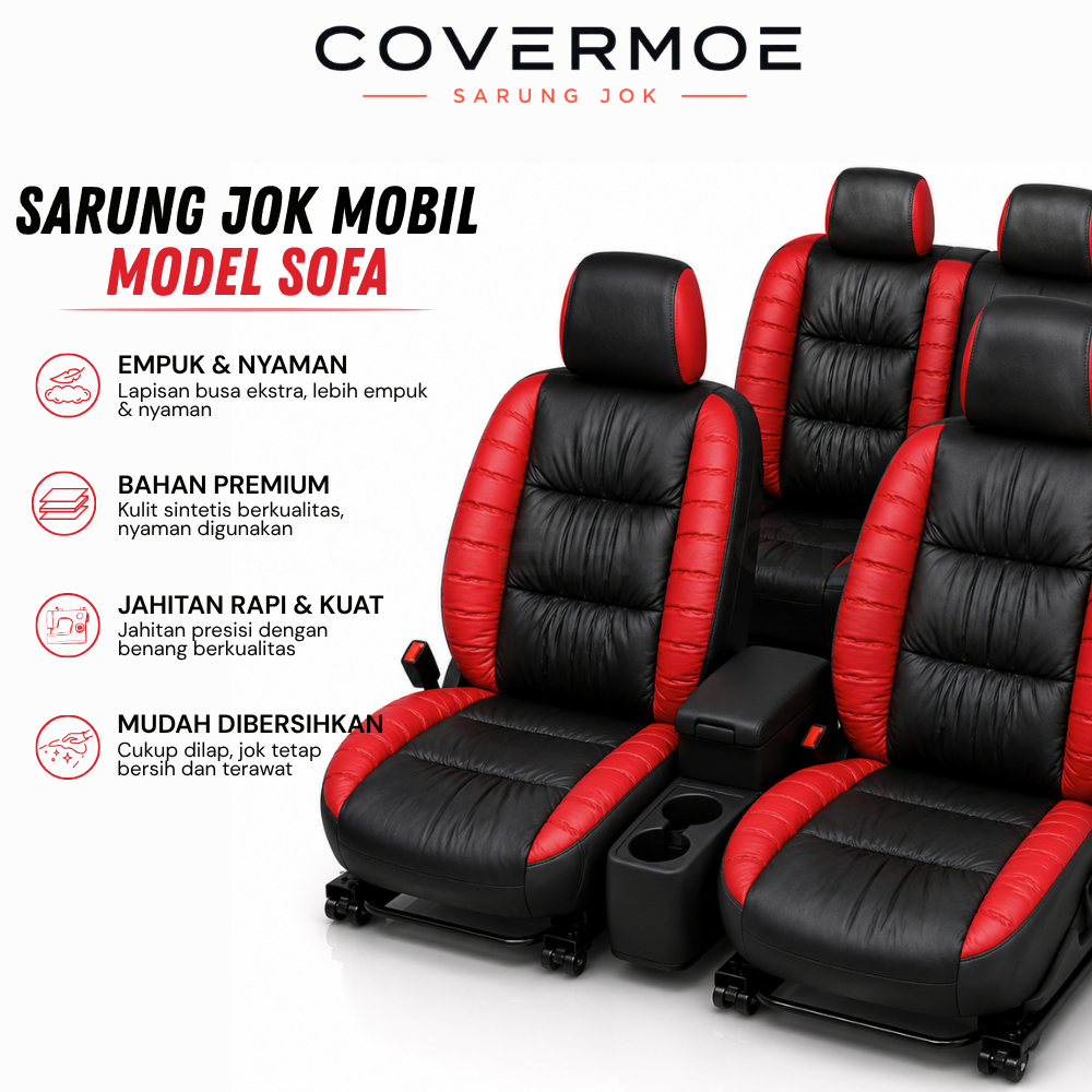 SARUNG JOK MOBIL AGYA 2024-2025 2 BARIS MODEL SOFA BAHAN MYO KUALITAS PREMIUM ANTI AIR ANTI DEBU