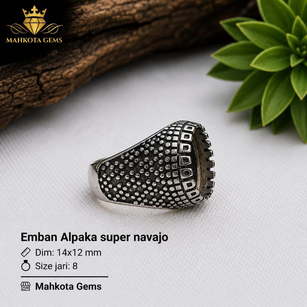 cincin batu akik alpaka super Navajo 11