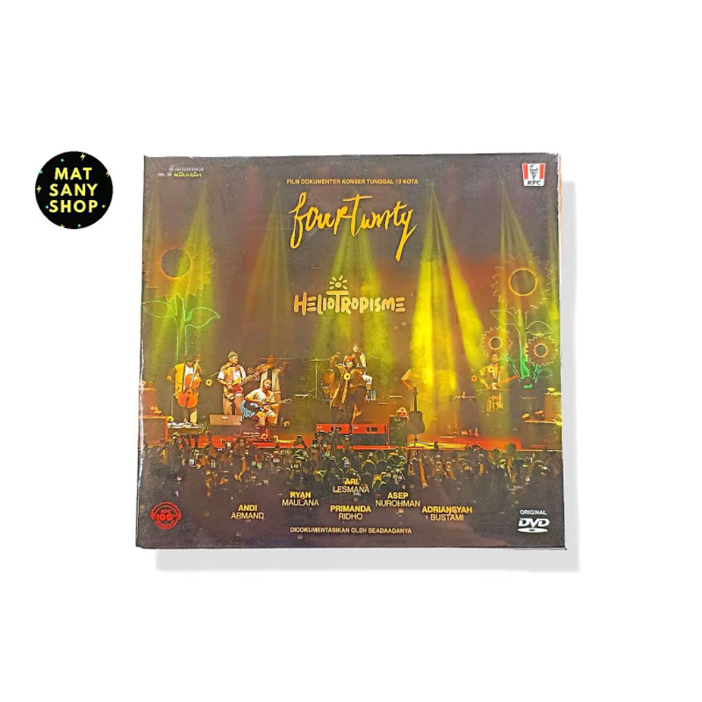 DVD CD Musik Konser Dokumenter FOURTWNTY Album Heliotropisne KFC