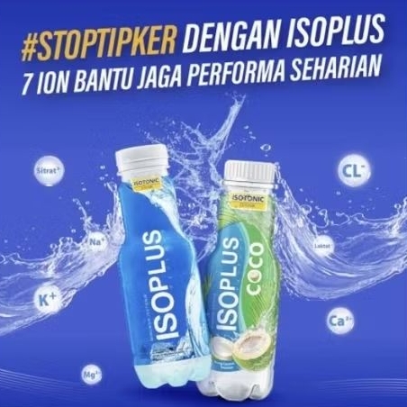 Minuman Isotonik ISOPLUS 12 Botol 350ml - Merehidrasi Tubuh, Menyeimbangkan Ion, Mudah Diserap