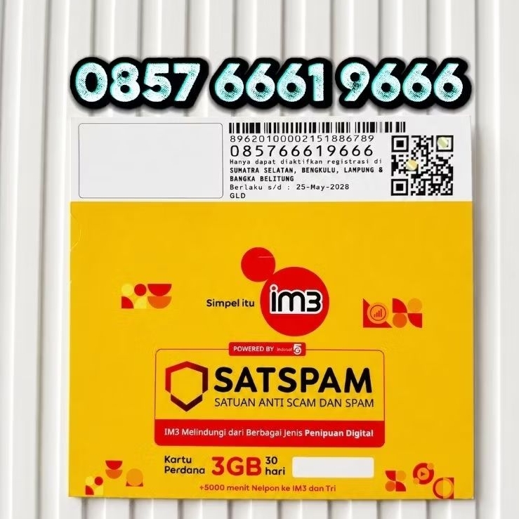 nomor indosat cantik triple666