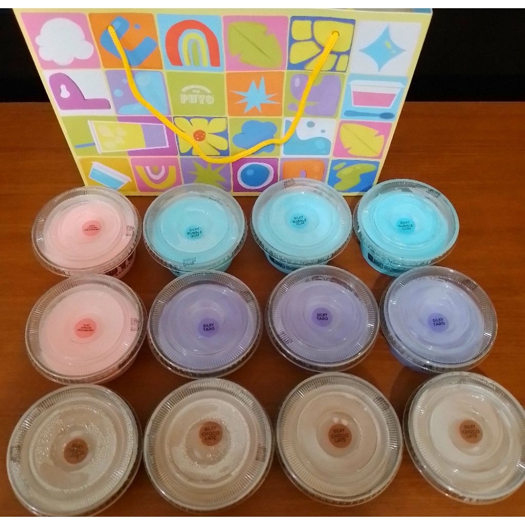 PUYO SILKY PUDING ORIGINAL PUDING PUYO ORIGINAL ISI 6 DAN ISI 12