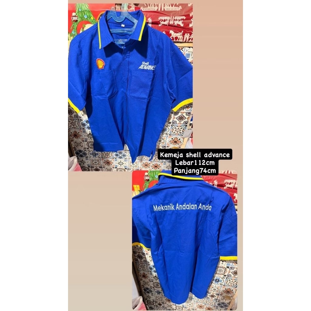 baju dewasa shell  baju promosi kemeja shell sesuai produk