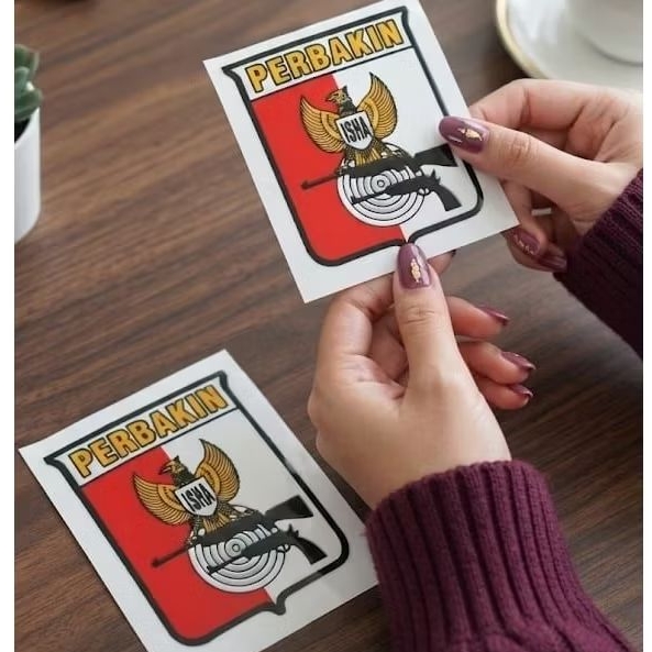 Stiker Embos Logo timbul Perbakin