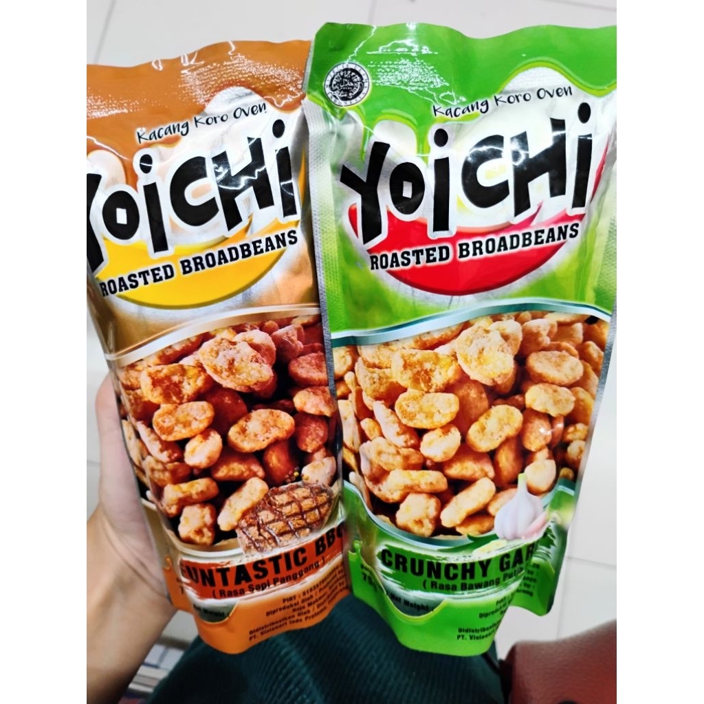 Yoichi Kacang Koro Oven Rasa Sapi Panggang/Bawang Putih 75Gr