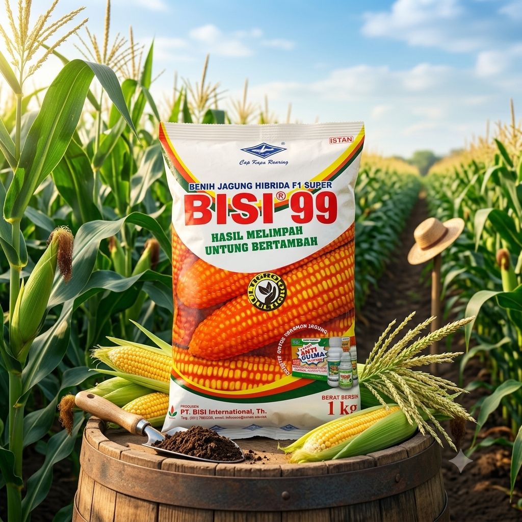 Benih Jagung BISI 99 ULTIGRO Hibrida Tahan Bulai dan Busuk Batang - 1 KG