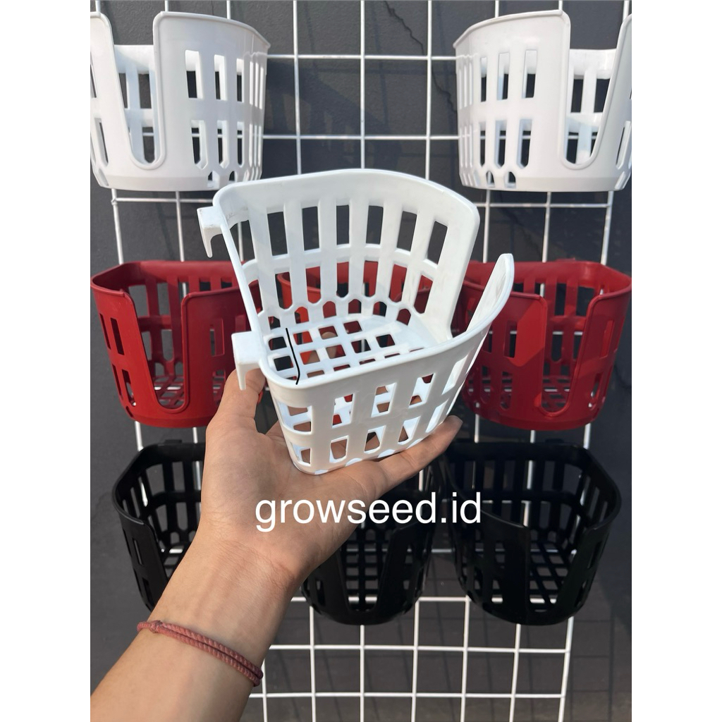 POT NKT tempel POROS tanduk rusa / POT tempel ANGGREK / POT tempel PLATYCARIUM bahan plastik kuat da