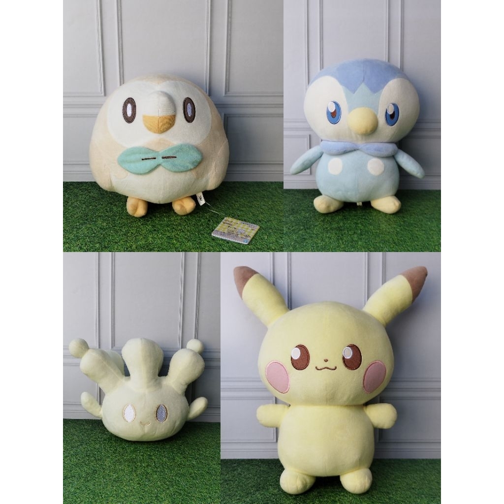 Boneka Plush Pokemon Peaceful Place Pikachu - Piplup - Rowlet - Milcery Original Banpresto