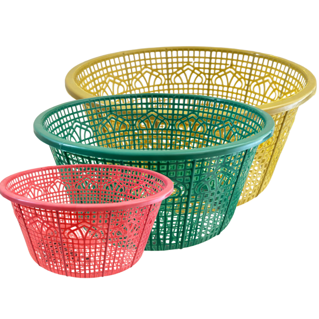 Wakul Plastik Masjid 20 cm Motif Kubah | Cething Nasi Plastik | 1 Lusin 12 PCS | Plastik Super