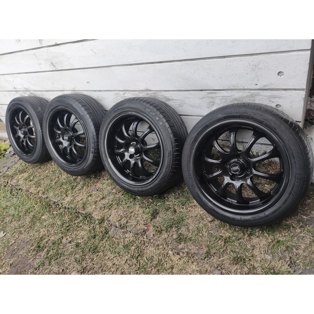 4 velg 16 PCD 4x 100 + ban 185/55 brio calya sigra agya ayla datsun vios jazz yaris karimun ignis sp