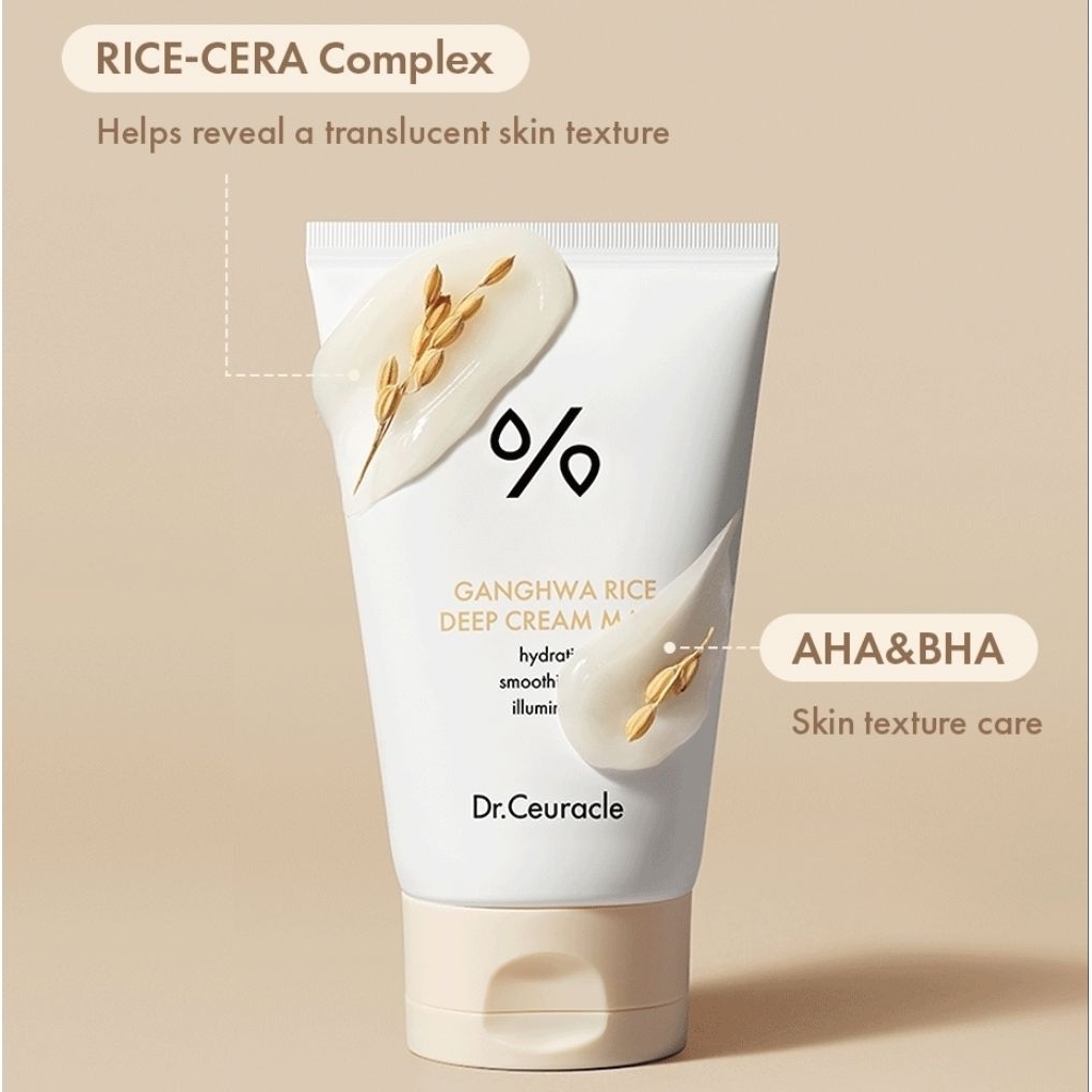 Dr. Ceuracle Ganghwa Rice Deep Cream Mask 120ml