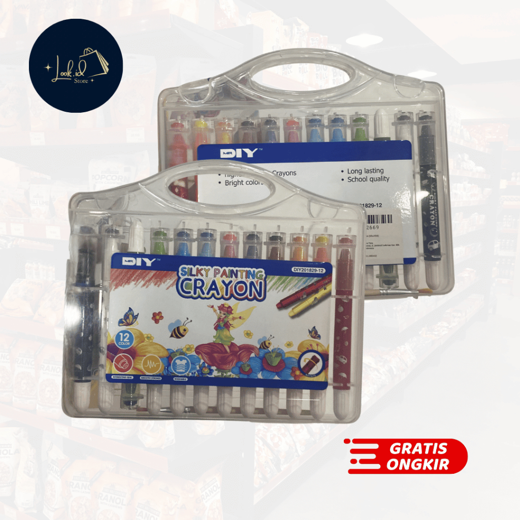 Coloring Set 12pcs Alat Pewarna Krayon Mr DIY Sliky Painting