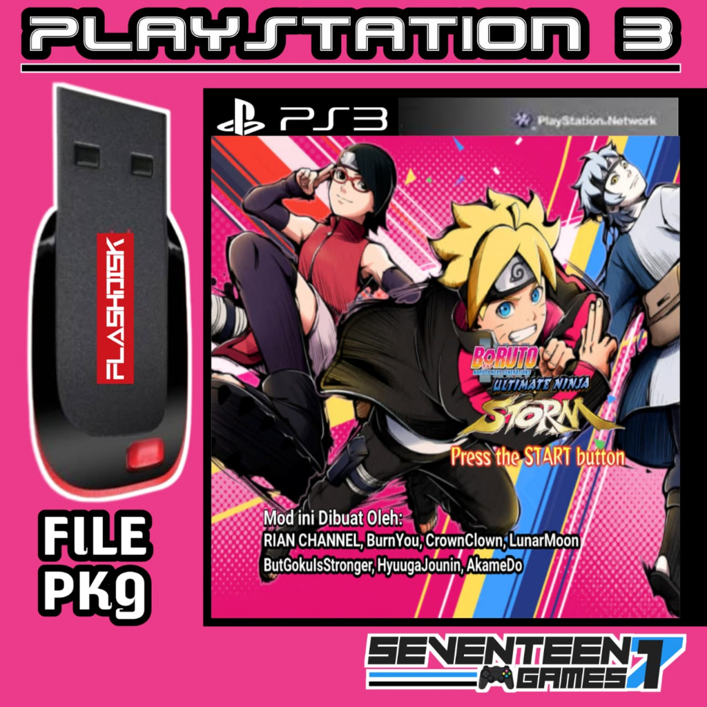 Naruto Boruto Game PS3 Flashdisk Update Terbaru