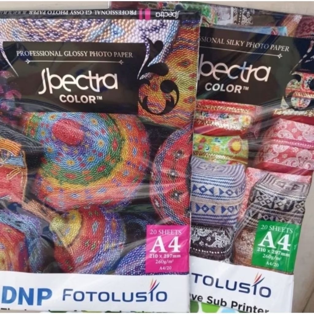 KERTAS FOTO SPECTRA GLOSSY A4 260 GR