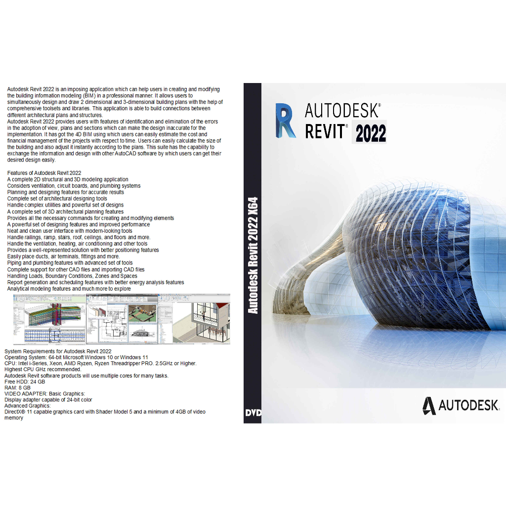 DVD TERLARIS Autodesk Revit 2022 X64