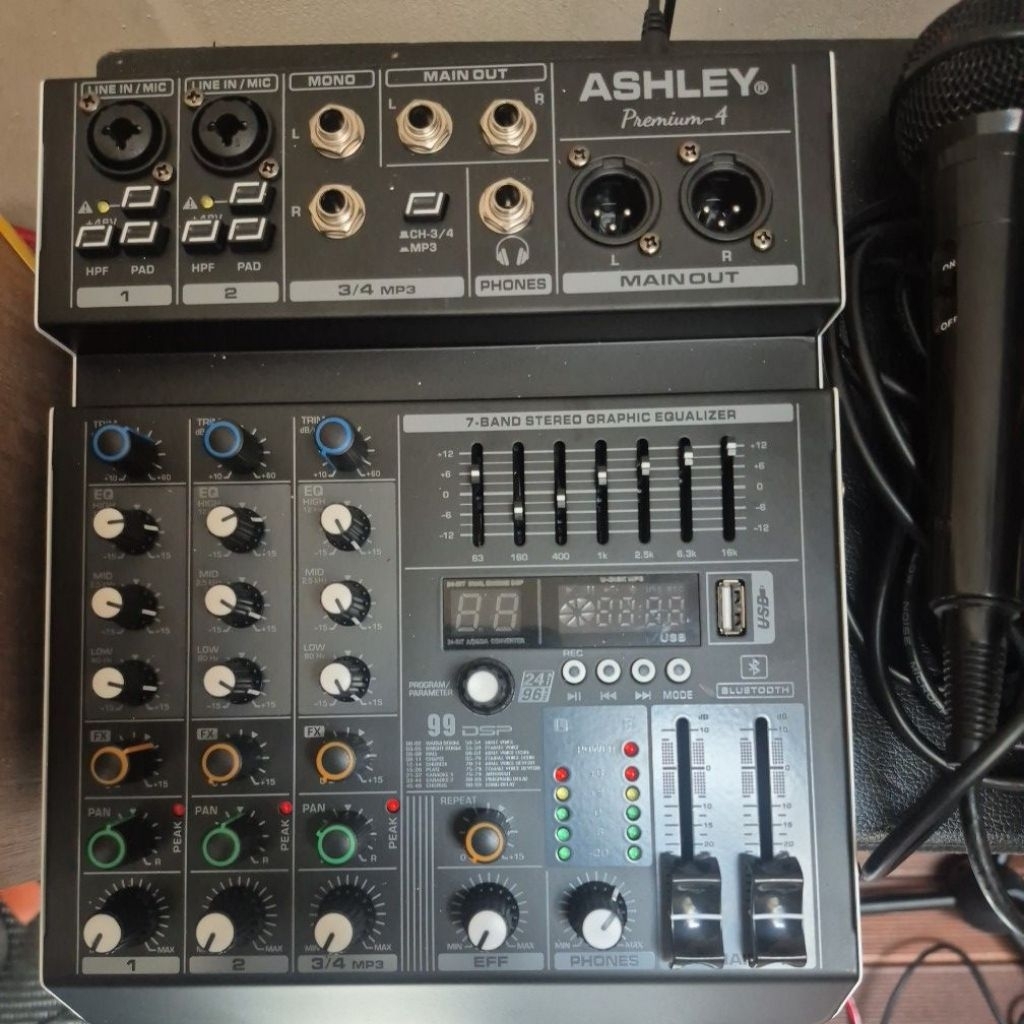 Mixer Ashley Sound System Bekas Like New Garansi Panjang Mulus Siap Pakai
