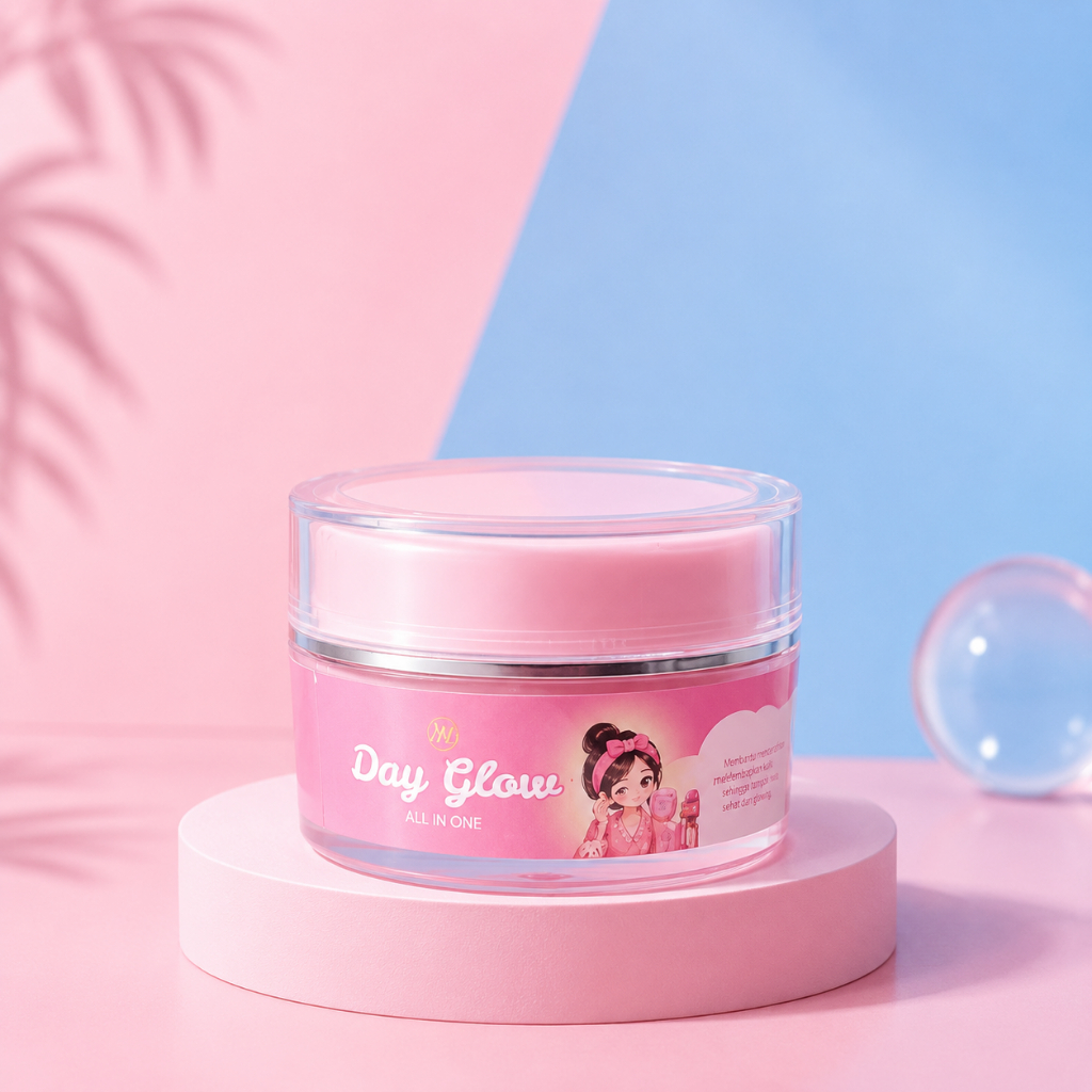 Muteh Day All In One Cream – Krim Wajah Glowing & Melembapkan