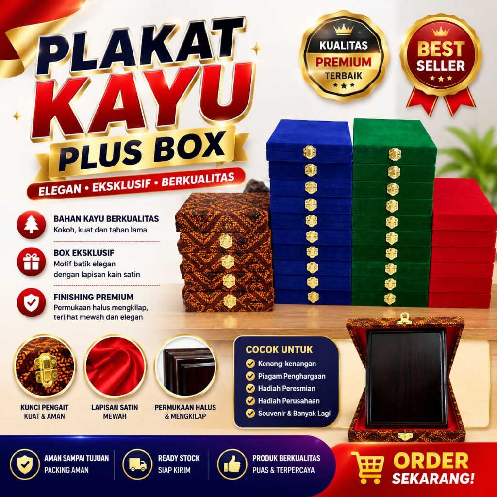plakat kayu polos