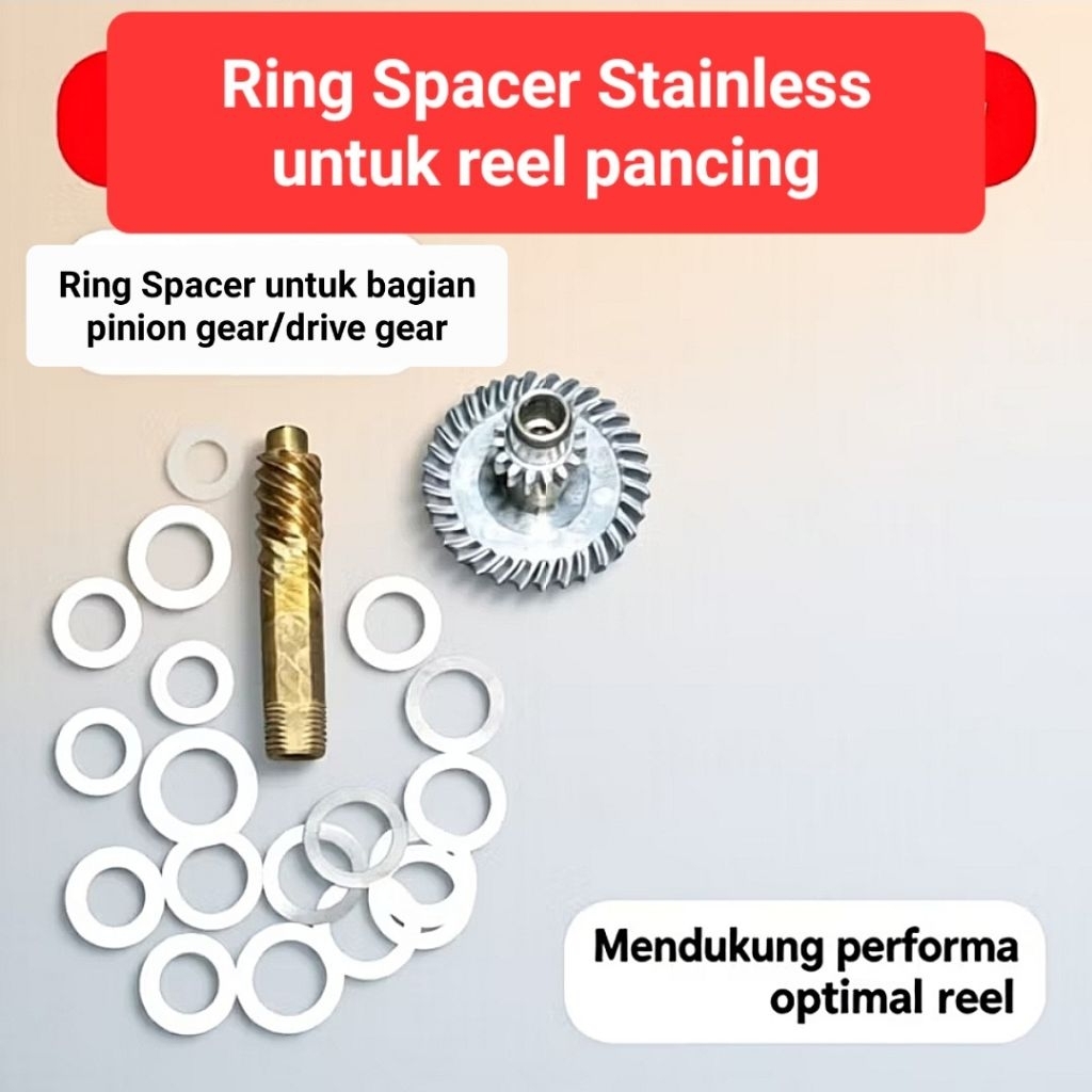 RING SPACER / RING WASHER GEAR REEL PANCING STAINLESS STEEL - Ring Spacer Drive Gear / Ring Spacer P