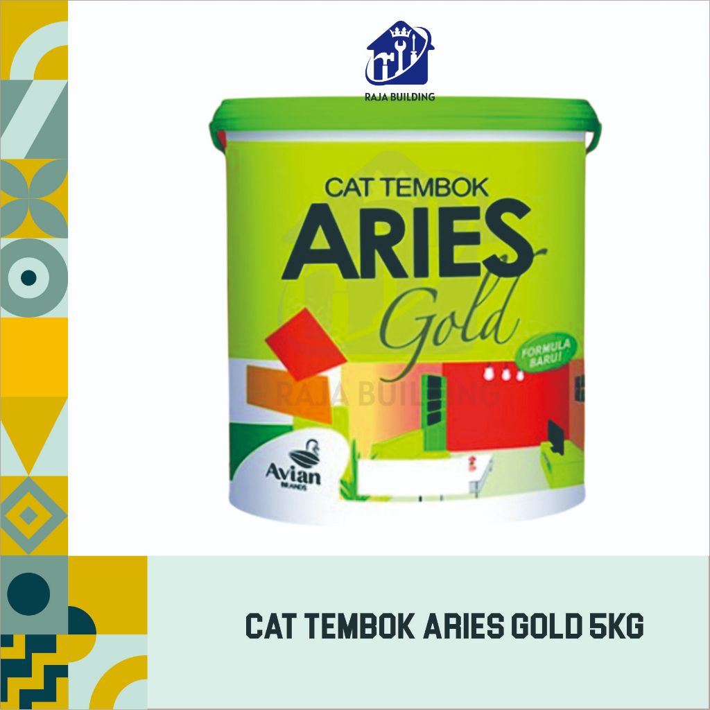 Cat Aries Gold 5kg / Cat Tembok Aries / Cat Tembok Premium