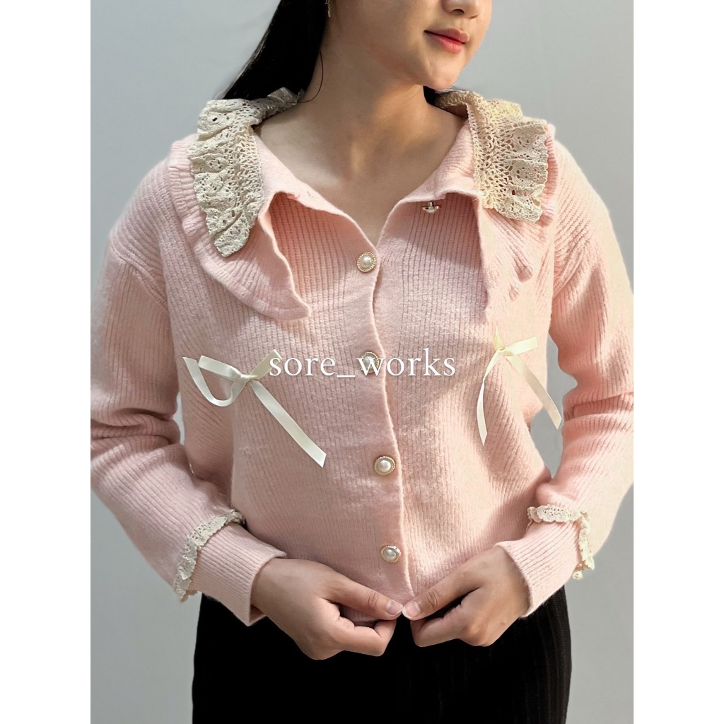 Knit Wanita | Blazer Rajut Korean Look | Atasan Wanita Kekinian | Kardigan Wanita Lengan Panjang