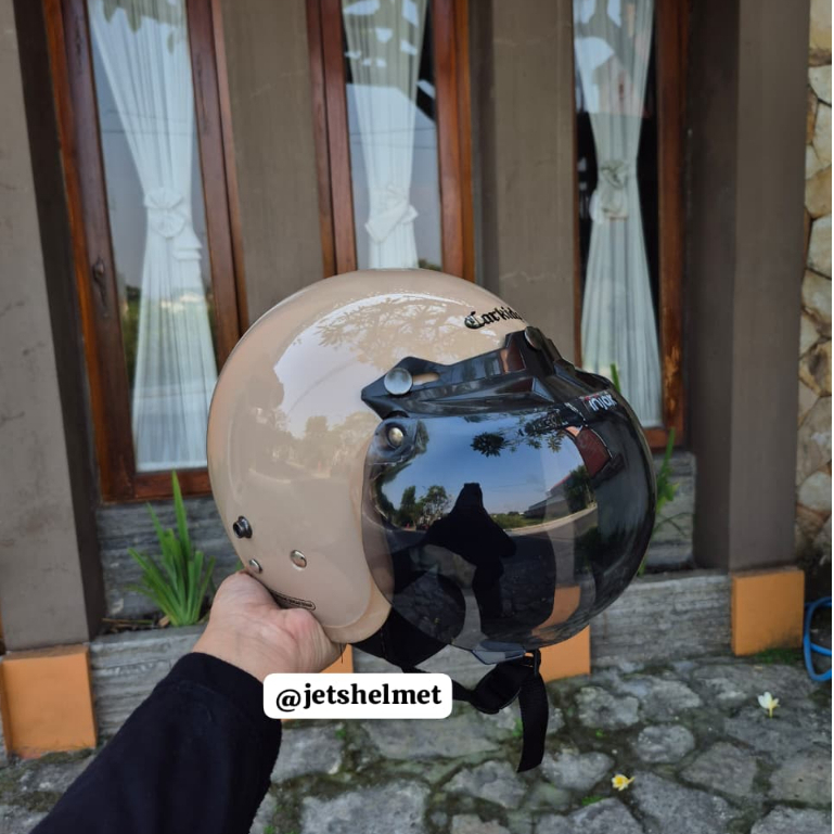 CARKIDSS Helm Bogo Anak SNI | Helm Anak CARKIDSS Retro | carkidss dengan kaca datar kaca cembung