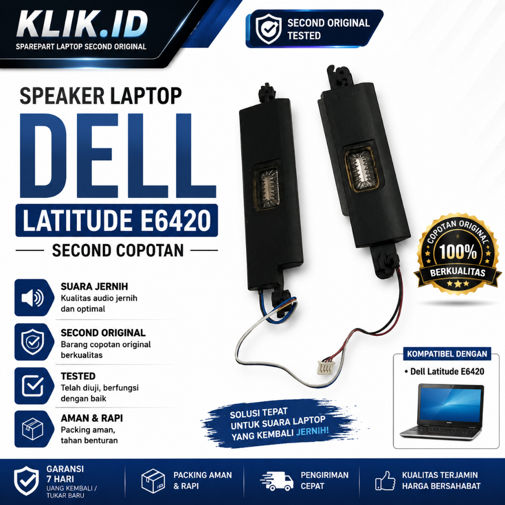 Speaker Laptop Dell Latitude E6420 Original Second Copotan Tested Normal Siap Pakai