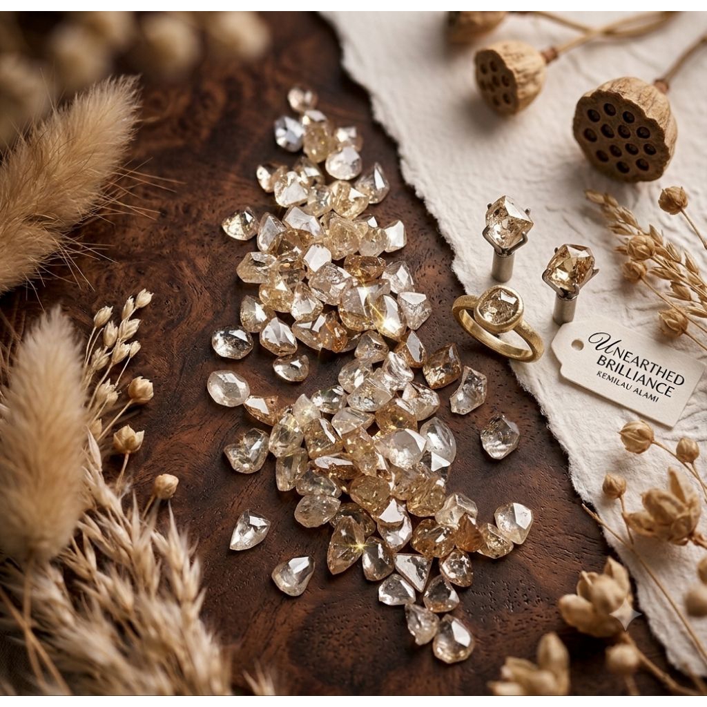 Natural Diamond, intan belahan atau berlian belahan asli banjar
