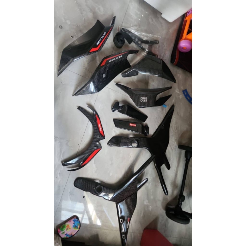 Bekas di zx25r bisa ke new ninja 2018 up zx6r zx25rr Sen depan JPA merah Stoplamp 3in1 JPA merah Hea
