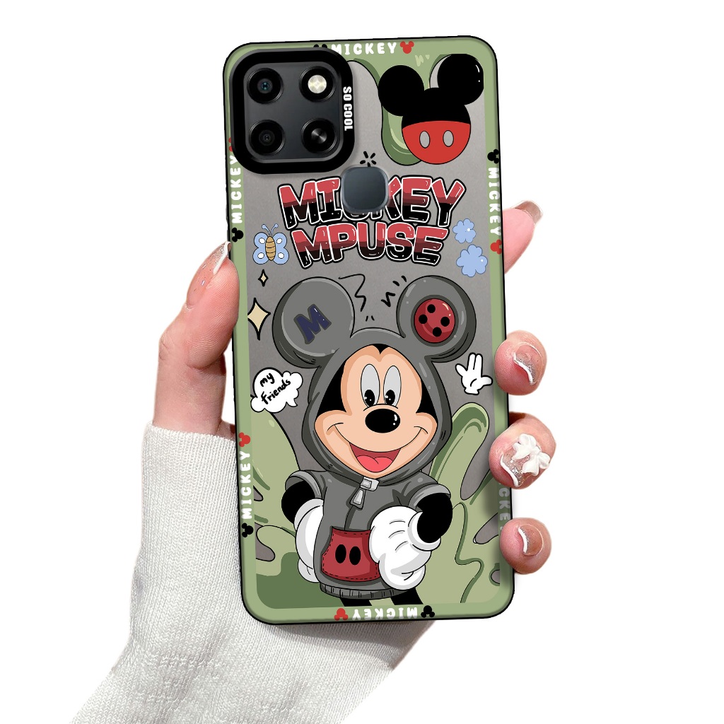 Case Hp  Infinix Smart 6 NFC ( Mickey )  Softcase Hp  Infinix Smart 6 NFC - Silikon Hp  Infinix Smar