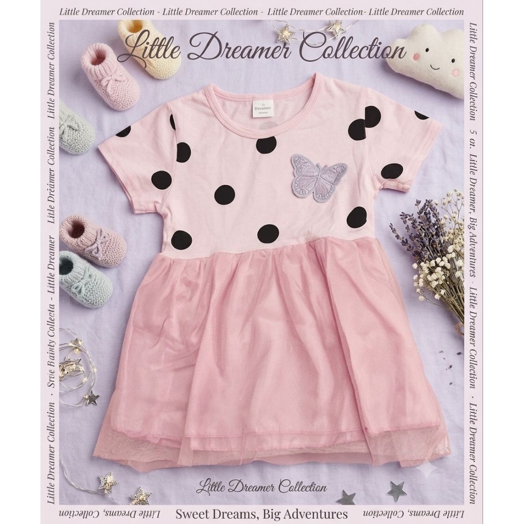Dress Anak /Gaun Anak tile Polkadot Tutu Ulang Tahun