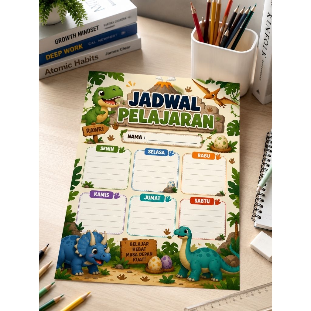 Jadwal Pelajaran keren / Jadwal Pelajaran custom