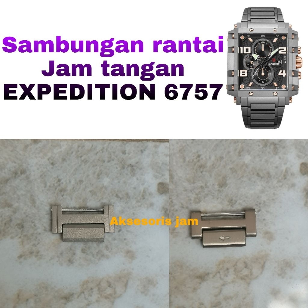Sambungan Tali Rantai Jam Tangan Expedition Original EXP 6757