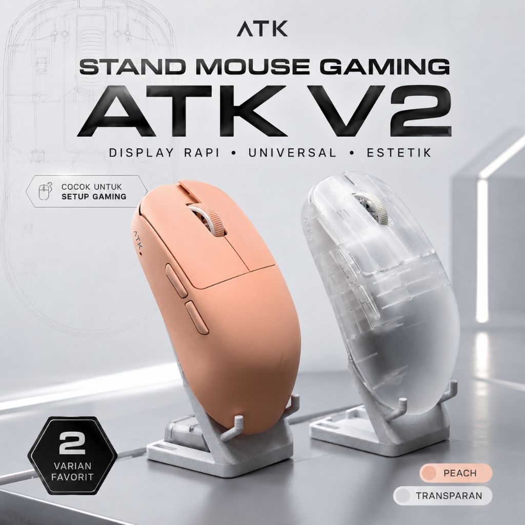 Stand Mouse Gaming ATK V2 - Universal Gaming Mouse Display Stand