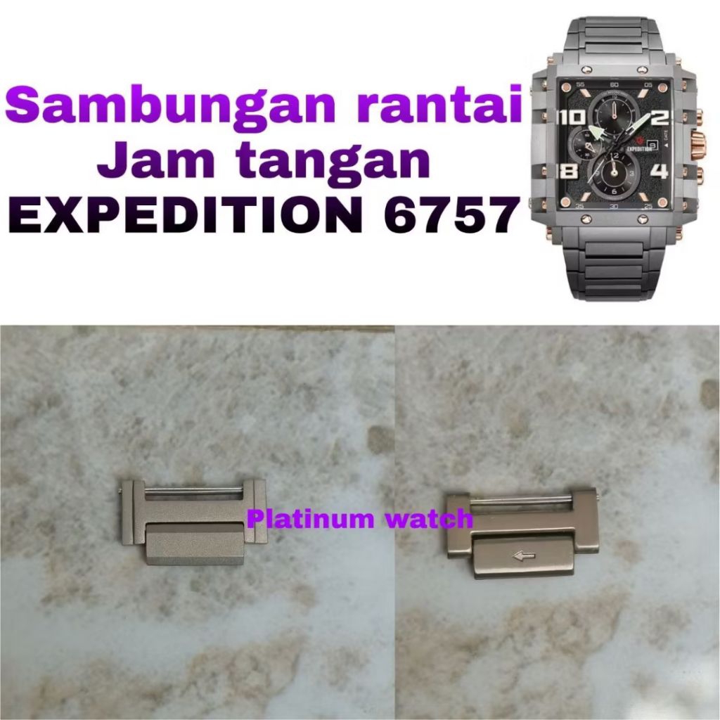 Sambungan Tali Rantai Jam Tangan Expedition original EXP 6757