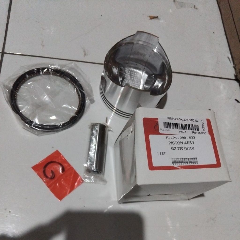 Piston Assy Gx 390 STD , 25 , 50 , 75 , 100 / Seker Engine Gx 390 / Piston Gx 390 / Piston Komplit /