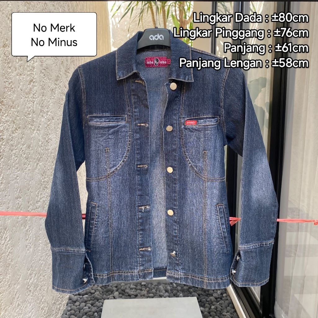 Preloved (Personal Used) Jaket Jeans Denim Wanita